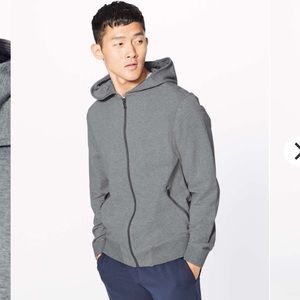 Lululemon Cross Cut Hoodie in Heathered Gray